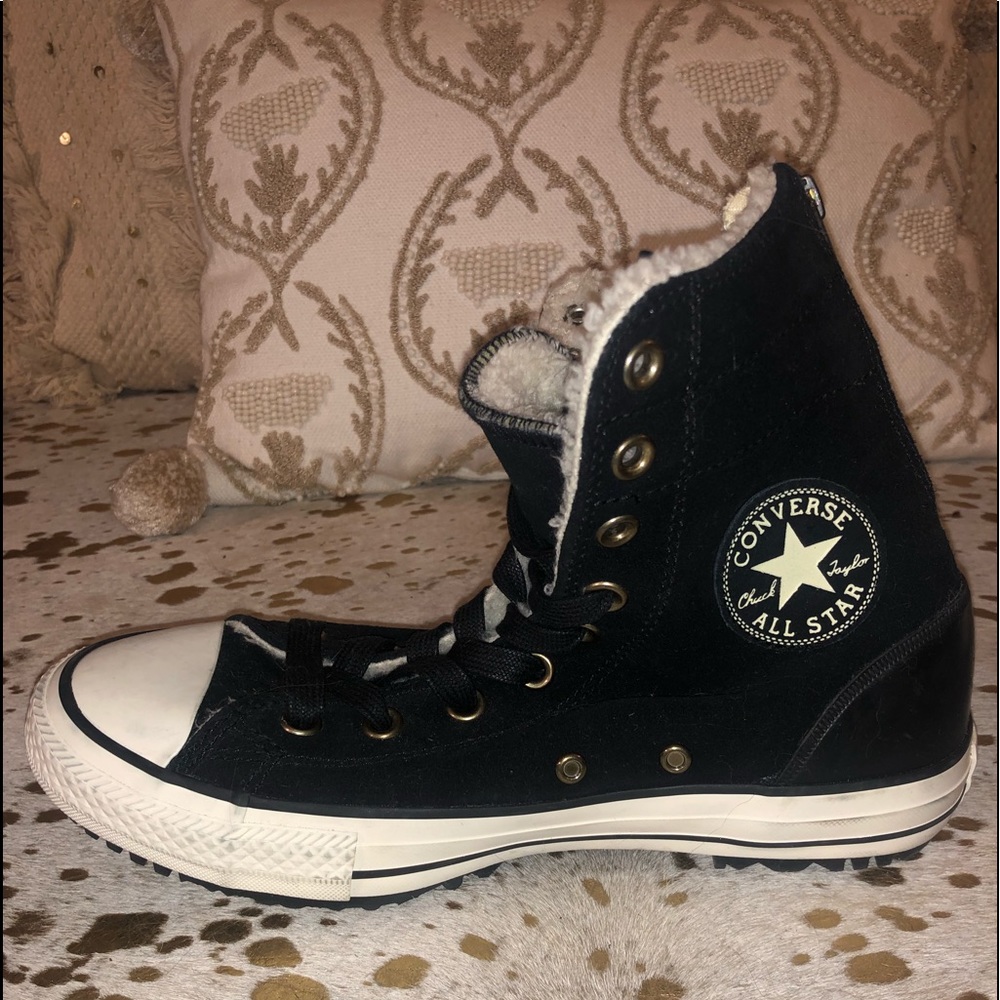 Suede and Fuzzy Inside Converse